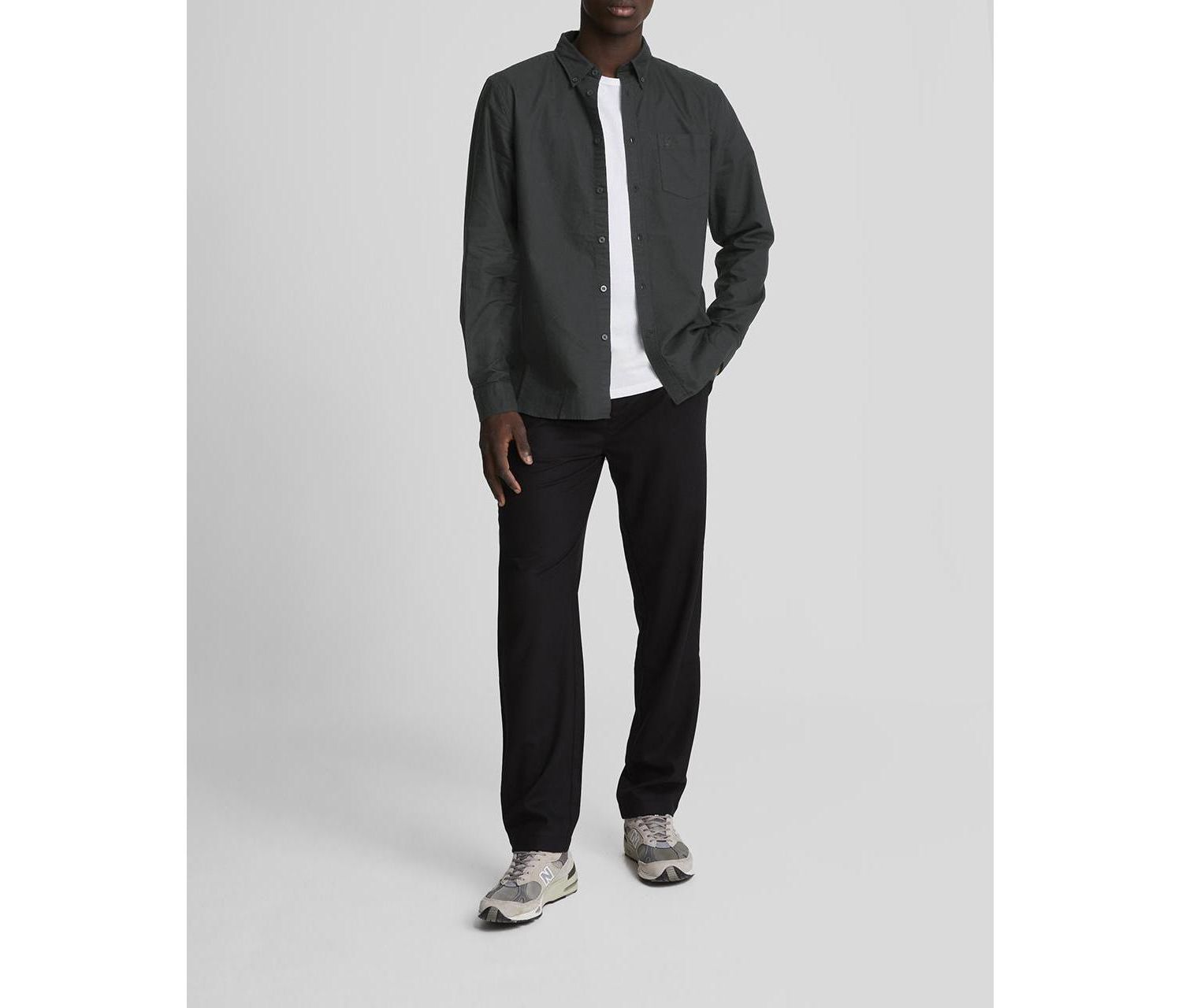 Men's Tonal Eagle Plain Oxford Shirt