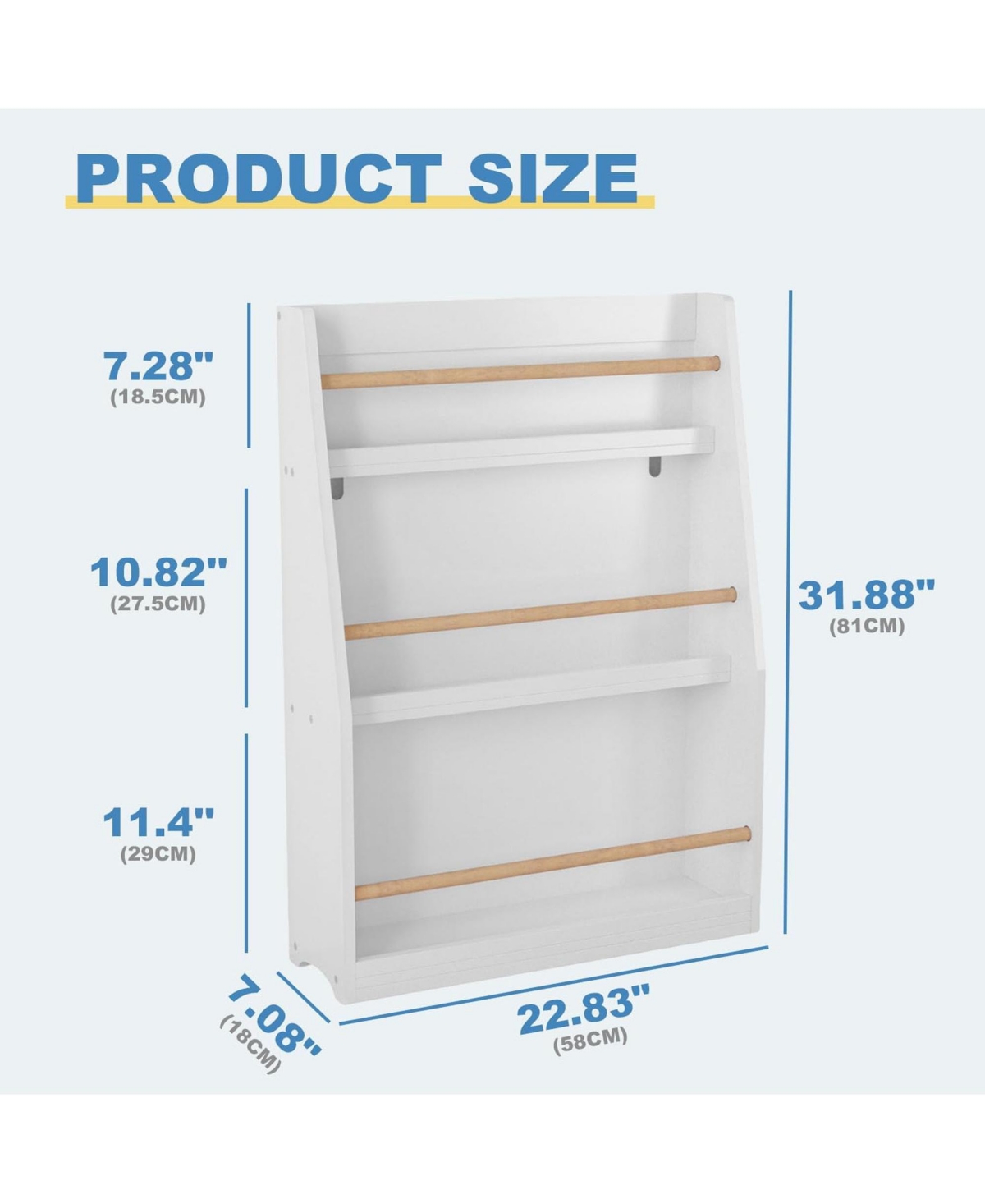 Rainsken Kids Bookshelf