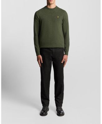 Men's Lambswool Blend Crew Neck Sweater