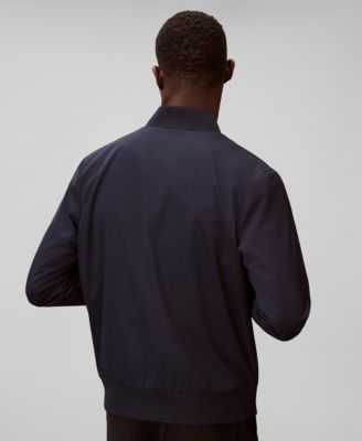 Men's Birdseye Round Collar Bomber Jacket