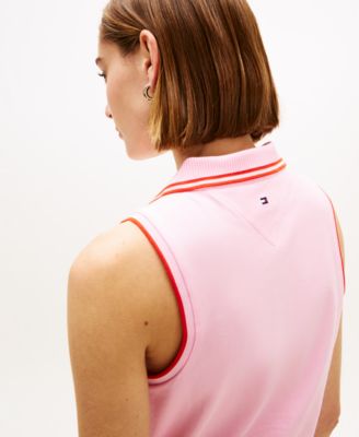 Women's Sleeveless Script Polo T-Shirt