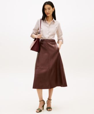 Women's Classic Poplin Roll-Tab Long-Sleeve Shirt