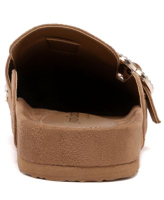 Women's Dove Heart Buckle Clog Slippers