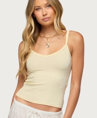 Women's Aspyn V Neck Ribbed Tank Top