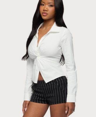 Women's Jovie Twisted Lace Up Tailored Shirt