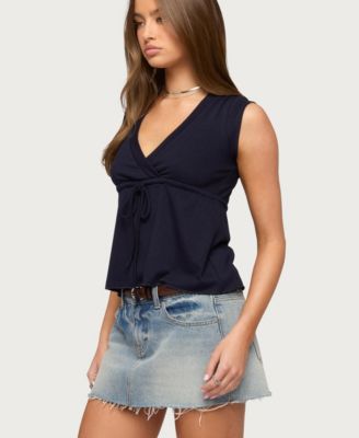 Women's Rusanna V Neck Babydoll Top