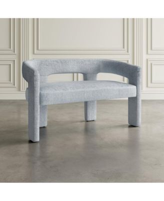 Gwen Modern Luxury Jacquard Fabric Upholstered Sculpture Bench