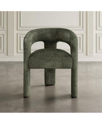 Gwen Modern Luxury Jacquard Fabric Upholstered Sculpture Armchair