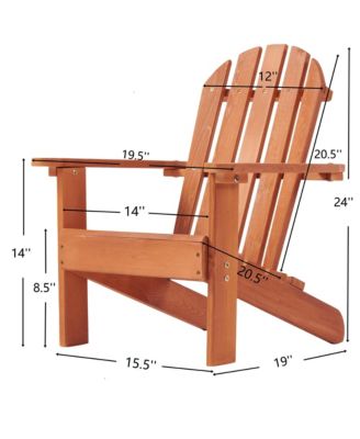 Kid's Wooden Adirondack Chair for Indoor and Outdoor, Cedar Patio Lounge Chiar