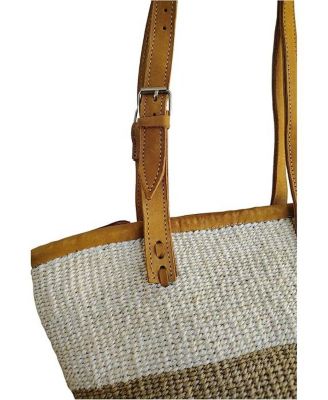 Peaceful Life Handmade Medium Sisal Straw Basket Tote Busket
