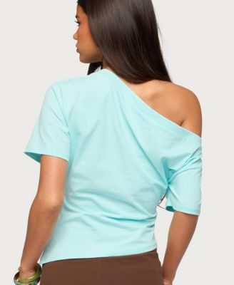 Women's Mariee Asymmetric One Shoulder Top