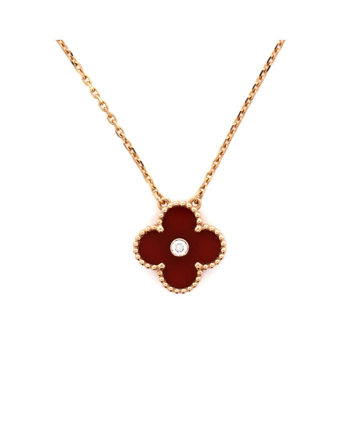Pre-Owned Van Cleef & Arpels Vintage Alhambra Pendant Necklace