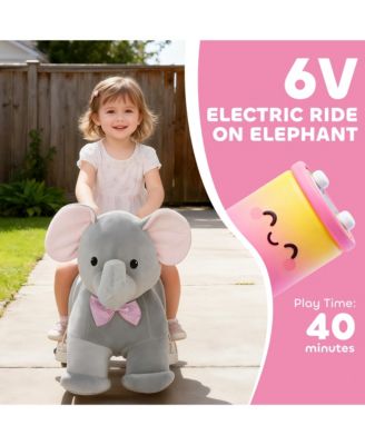 6V Ride on Horse, Kids Ride on Toy Elephant with Music, Forward