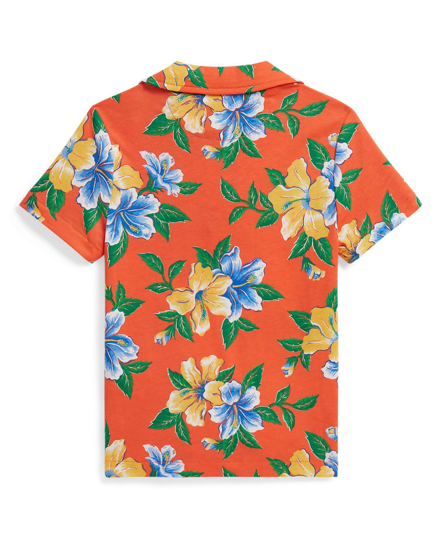Поло Polo Ralph Lauren Floral-Print Short-Sleeve Jersey Polo Shirt для мальчиков, цвет: Iconic Hibiscus — фото 2