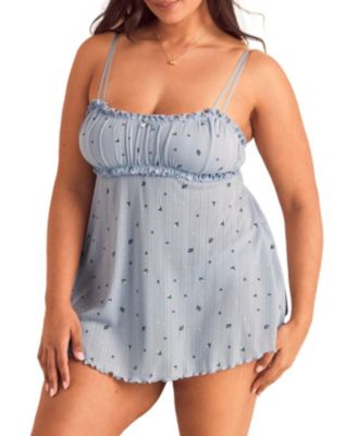 Plus Size Ophylia Babydoll & Hipster Set