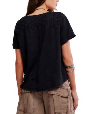 Women's Heirloom Short-Sleeve Henley Top
