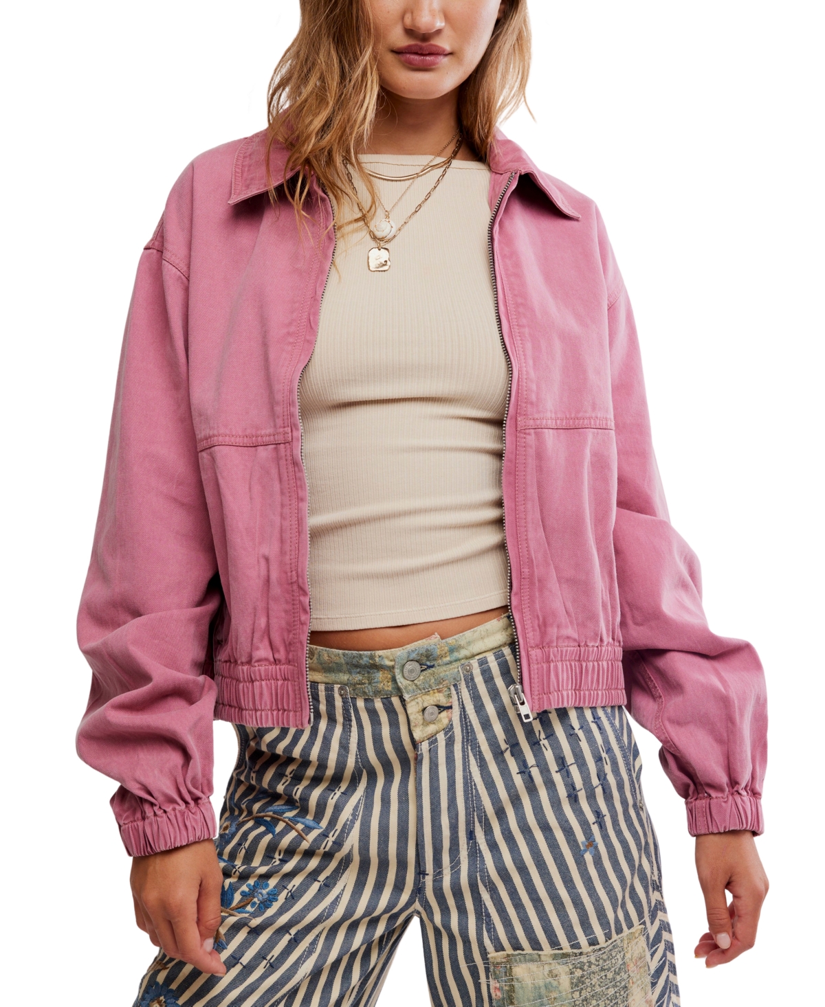 Free People Women's Birdie Collared Jacket