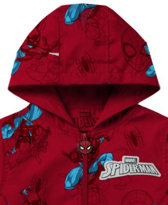 Boys' 2T-7 Printed Long-Sleeve Windbreaker Jacket