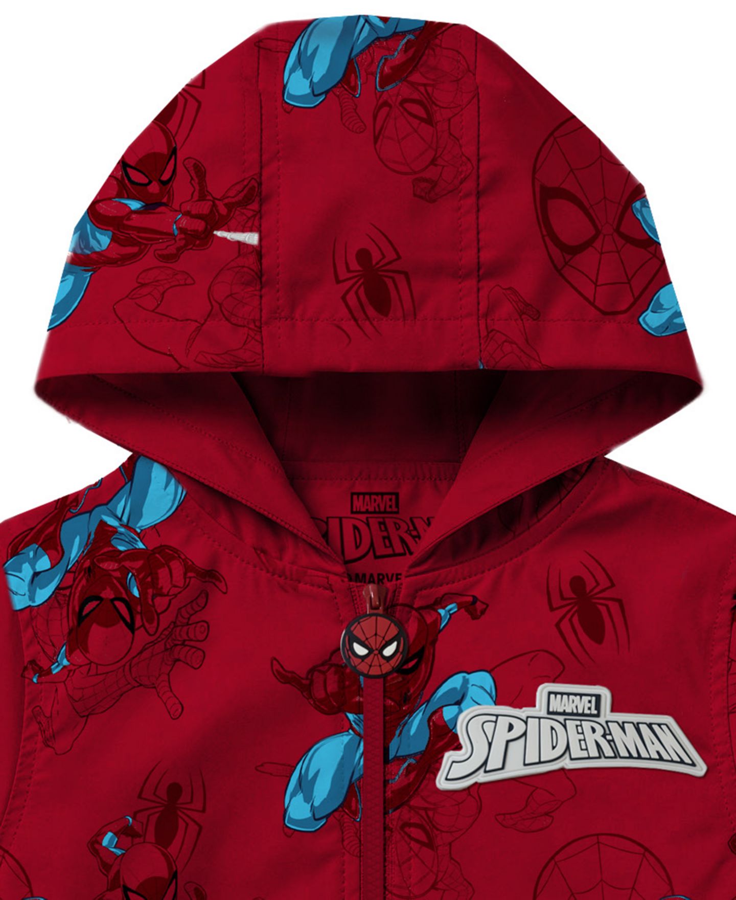 Куртка Spider-Man Printed Long-Sleeve Windbreaker Jacket для мальчиков, цвет: Красный — фото 3