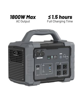 1024Wh-1800W Portable Power Station with 200W Foldable Solar Panel