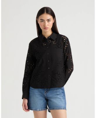 Women's Poplin Eyelet Shirt