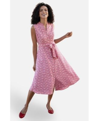 Women's Broderie Embroidered Shirt Dress