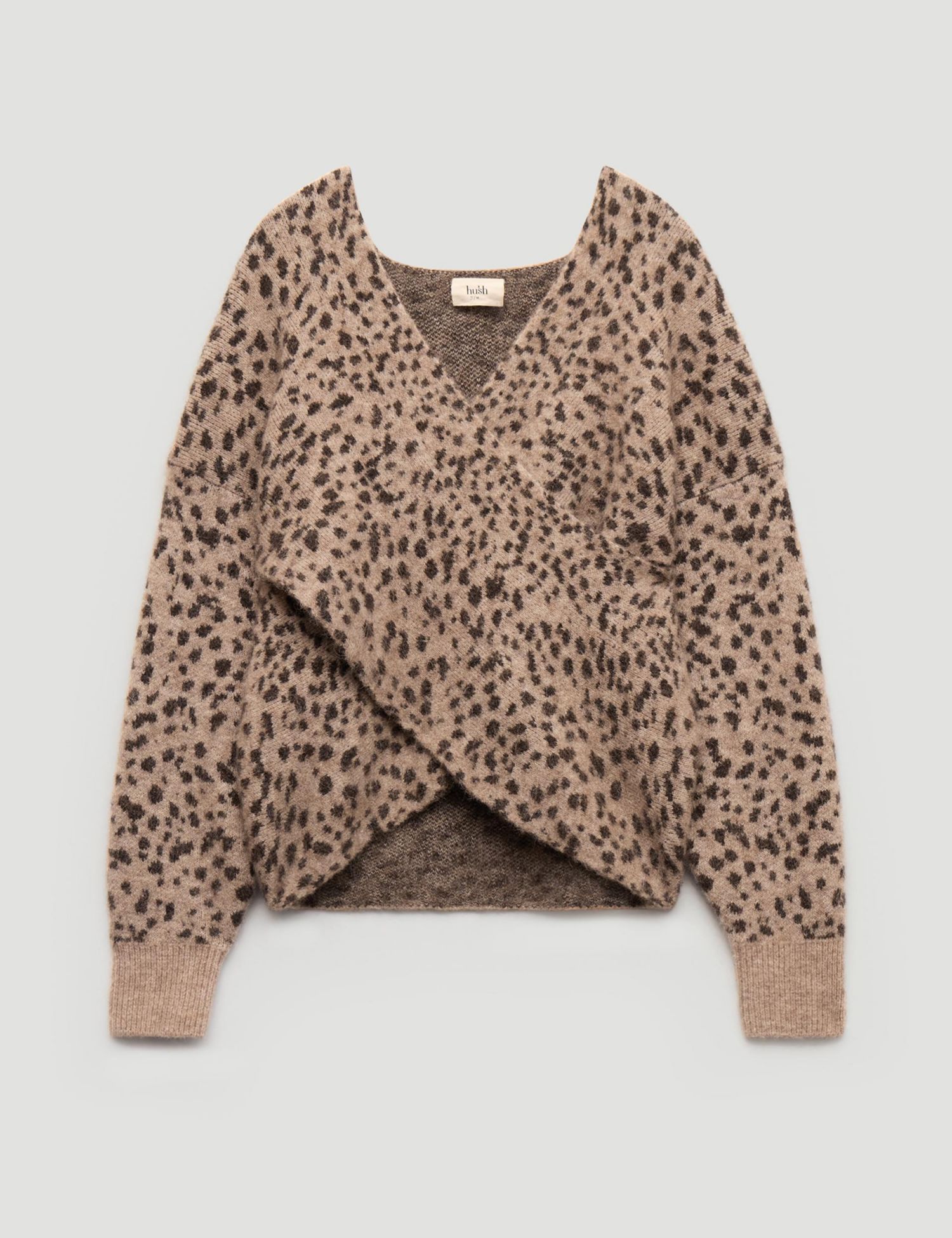 Women's Betty Wool Blend Patterned Wrap Jumper