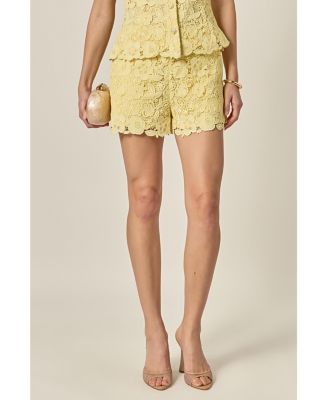 Women's Floral Lace Shorts
