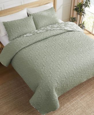 Fiona Reversible 3-Pc. Quilt Set, King