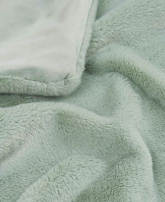 Solid Faux Fur Plush Throw, 50" x 70"