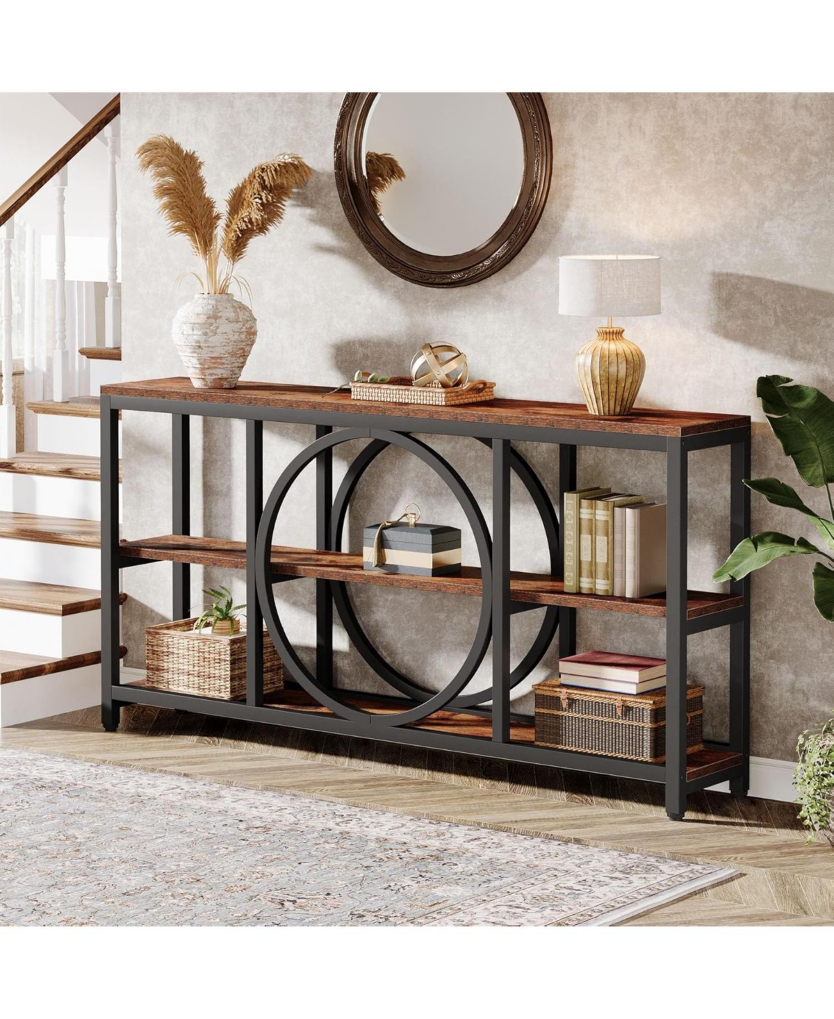 Tribesigns Extra Long Console Table for Entryway, Sofa Behind Couch
