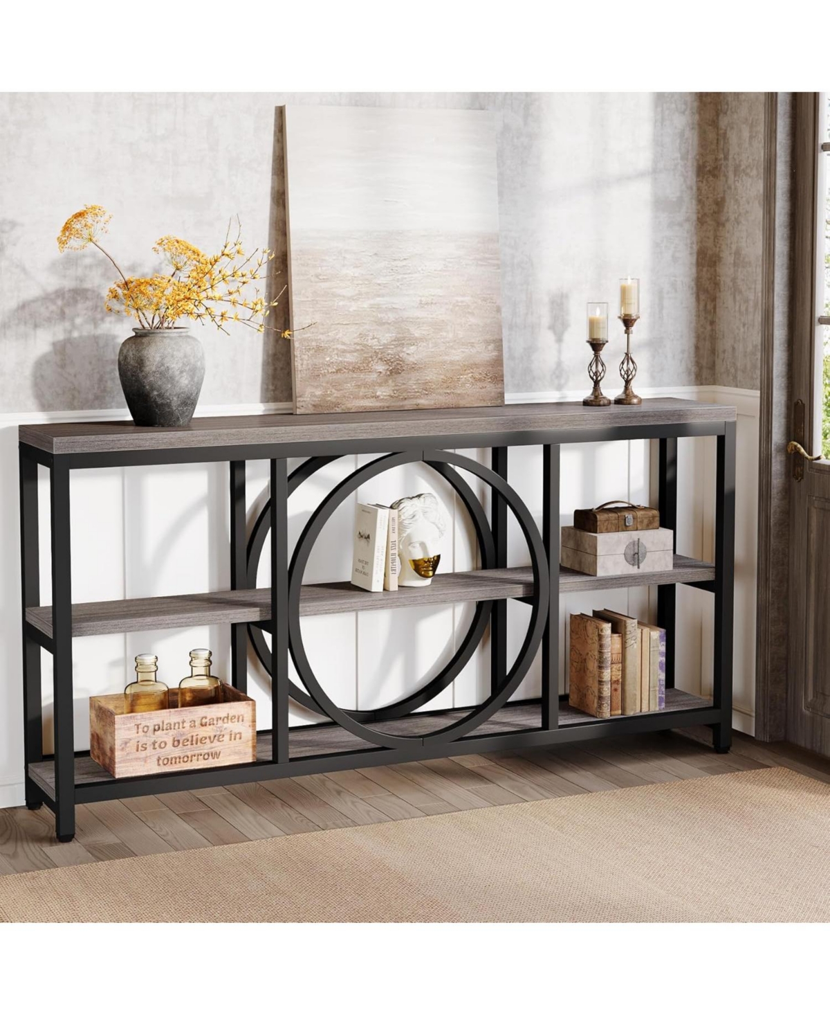 Tribesigns Extra Long Console Table for Entryway, Sofa Behind Couch