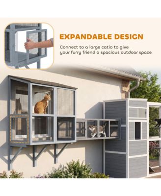 Catio Outdoor Cat Enclosure Windo Box 39.4"L,