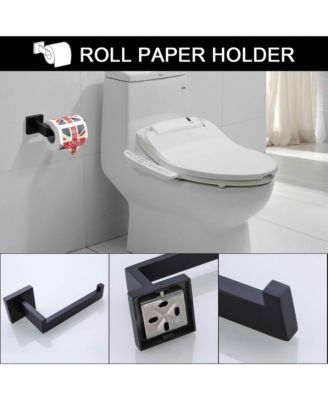 5 Pieces Bathroom Hardware Set, Towel Bar, Towel Holder, Toilet Paper Holder and Towel Hook, Stainless Steel Bath Accessories Kit