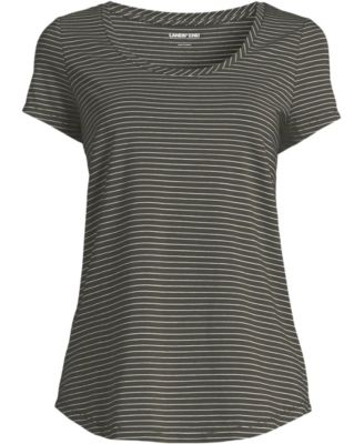 Plus Size Short Sleeve Lightweight Jersey Scoop Neck T-shirt