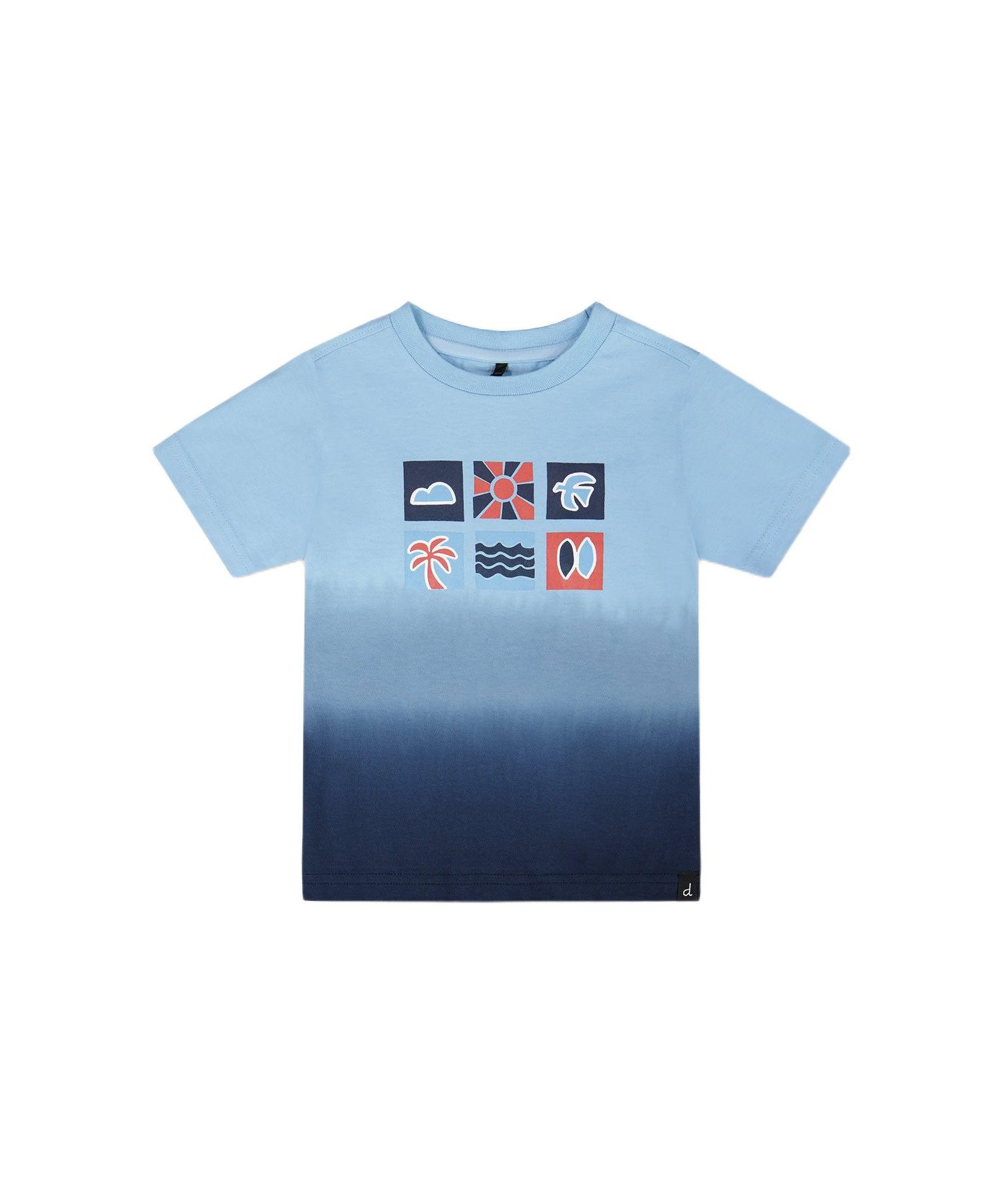 Toddler Boys Cotton Short Sleeve T-Shirt Gradient - Toddler|Child
