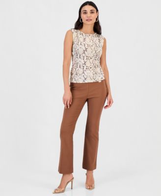 Petite Mid-Rise Bootcut Pants, Petite & Petite Short