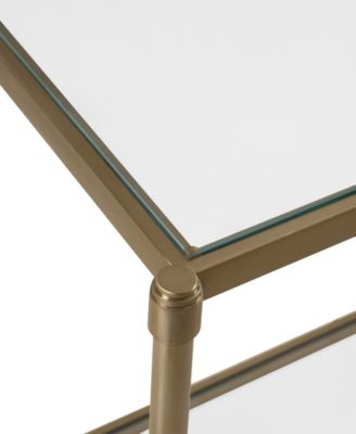 Isla 52" Glass Rectangle Coffee Table