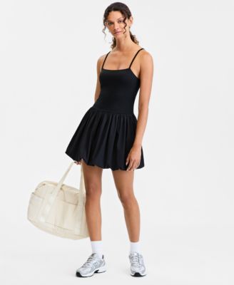 Women's Bubble-Hem Sleeveless Dress