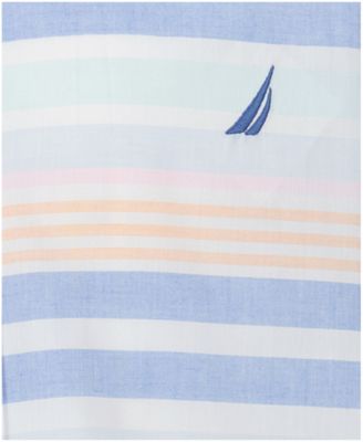 Boys' 8-20 Cabana Stripe Short-Sleeve Woven Shirt