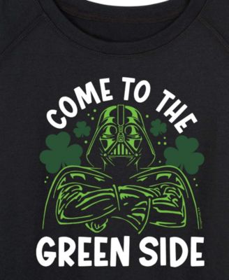 Plus Size Star Wars St. Patrick's Day Darth Vader Long-Sleeve Sweatshirt