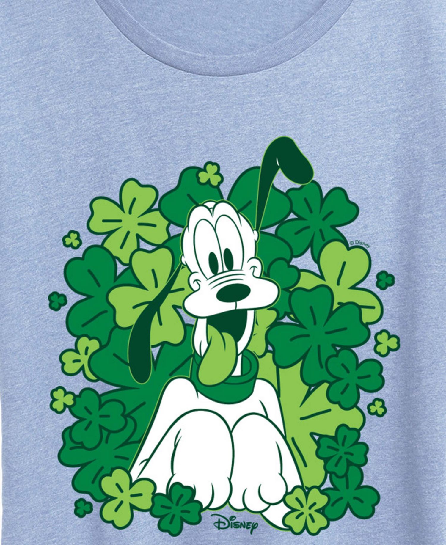 Plus Size Disney St. Patrick's Day Pluto Shamrocks Short-Sleeve Graphic T-Shirt