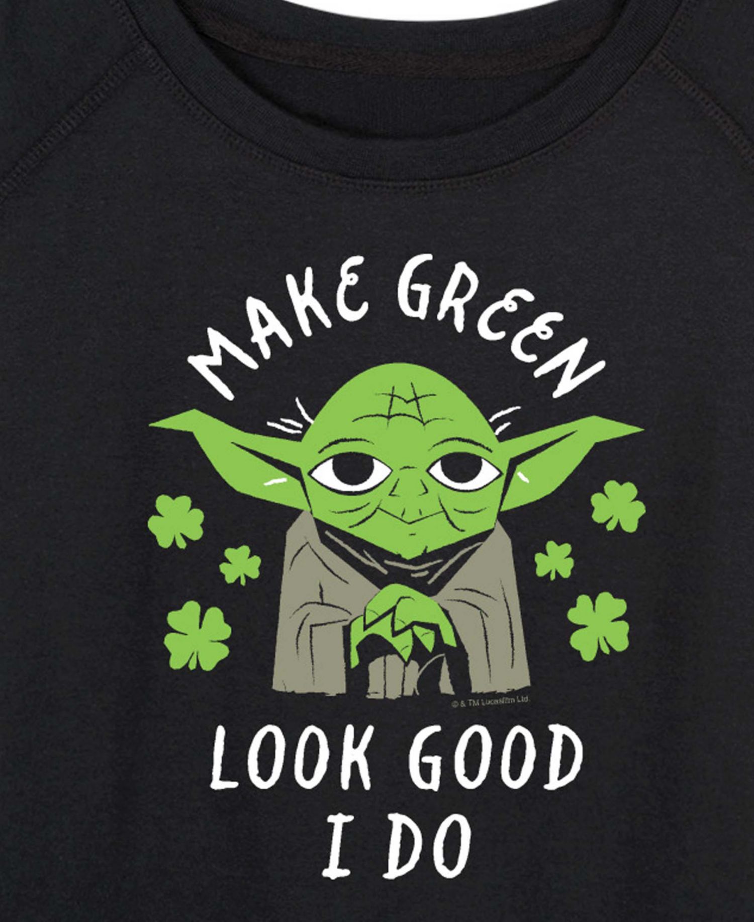 Plus Size Make Green Look Good Yoda Graphic Sweatshirt