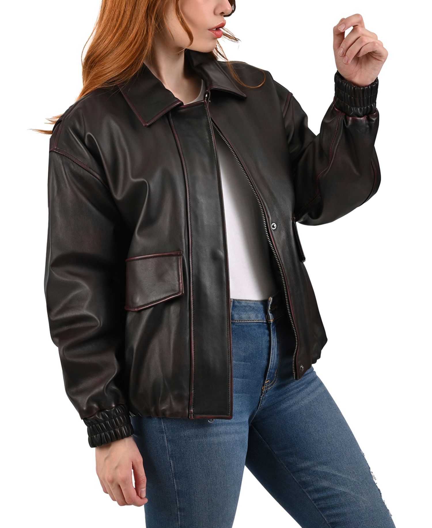 Women's Women s Lamb leather Jacket