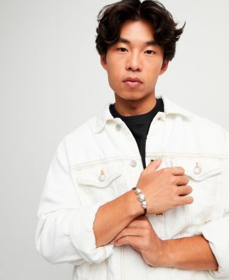 Three Large Leather Bracelet