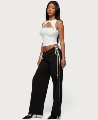 Women's Mikah Dotted Ribbon Wide Leg Pants