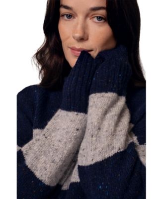 Women's Donegal Colourblock Funnel Neck Sweater