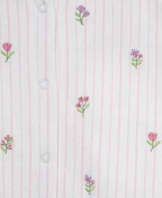 Baby Girls' Knit Floral Romper & Headband, 2-Piece Set