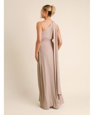Women's One Shoulder Chiffon Bridesmaid Dress