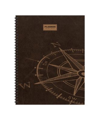 July 2026 - June 2027 Leather Compass Large Weekly Monthly Planner
